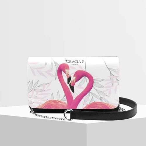 Isa Bag di Gracia P - Made in Italy - White flamingo