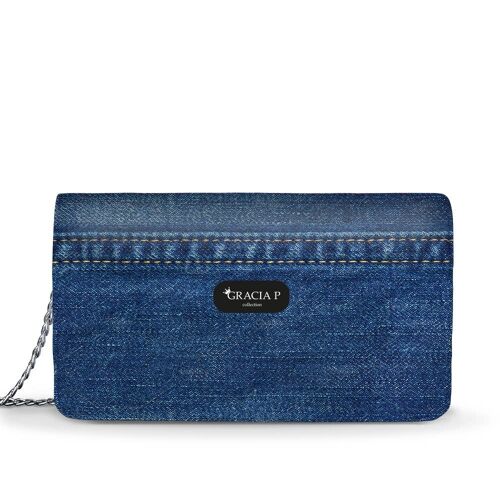 Lady Bag di Gracia P - Made in Italy - Frase denim jeans