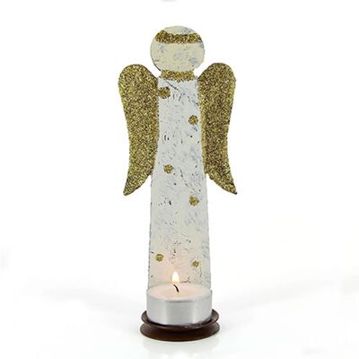 Tealight holder angel white, Christmas decoration