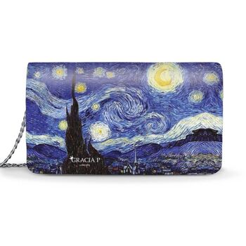 Lady Bag de Gracia P - Fabriqué en Italie - Nuit étoilée Starry 1