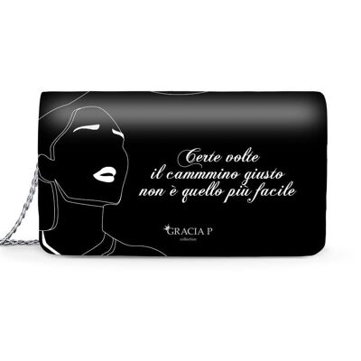 Lady Bag di Gracia P - Made in Italy - Phrase Cartoon Frase Pocahontas