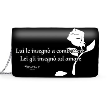 Lady Bag di Gracia P - Fabriqué en Italie - Phrase Cartoon Phrase Beauty