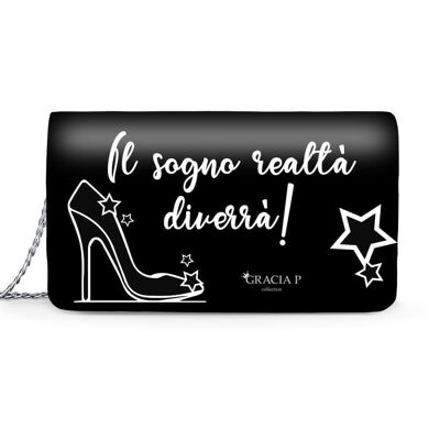 Lady Bag di Gracia P - Made in Italy - Frase Cartoon Sentence Cerentola
