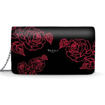 Lady Bag di Gracia P - Fabriqué en Italie - Fleurs flores rouges 1