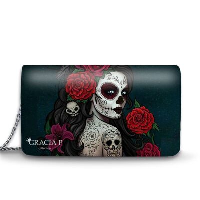 Lady Bag by Gracia P - Made in Italy - Santa Muerte Mexico