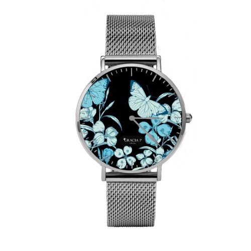 Orologio di Gracia P - Watch - Farfalle sky Light Silver