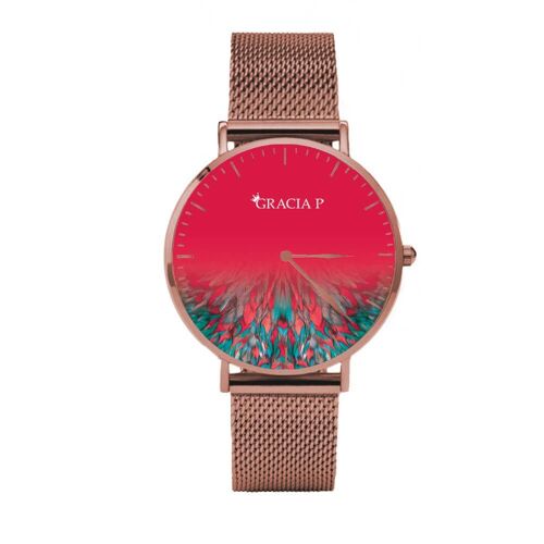 Orologio di Gracia P - Watch - Fenice rossa red fenix Rose Gold