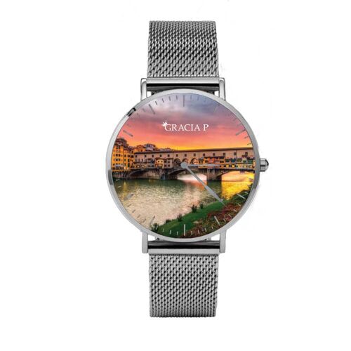 Orologio di Gracia P - Watch - Firenze Florence Italy Light Silver