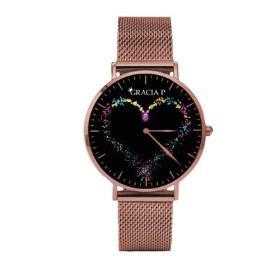 Orologio di Gracia P - Watch - Glitter love Rose Gold
