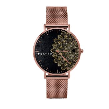 Gracia P Watch - Montre - Or mandala Rose Gold