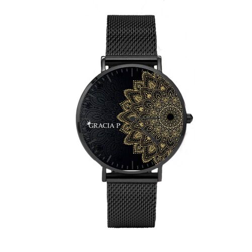 Orologio di Gracia P - Watch - Gold mandala Dark Silver
