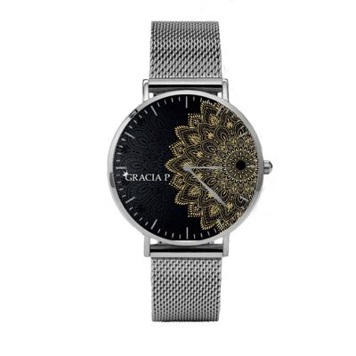 Reloj Gracia P - Reloj - Gold mandala Light Silver