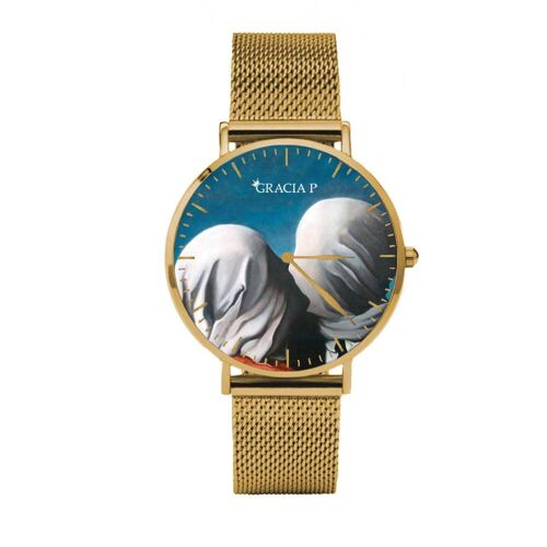 Orologio di Gracia P - Watch - Il bacio degli amanti Gold