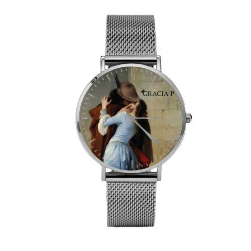 Orologio di Gracia P - Watch - Il bacio di Hayez Light Silver