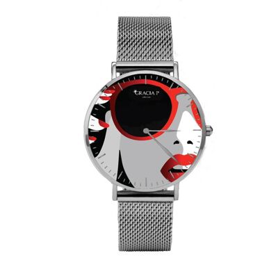 Gracia P - Reloj - Reloj Lady fashion Plata Claro