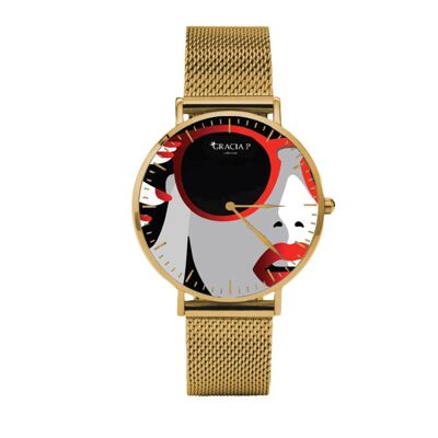 Gracia P - Reloj - Reloj dorado de señora fashion