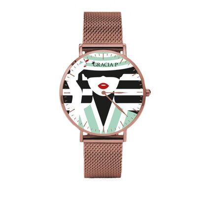 Gracia P - Reloj - Reloj Lady Green Rose Gold