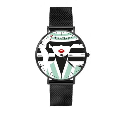 Gracia P - Watch - Lady Green Dark Silver watch