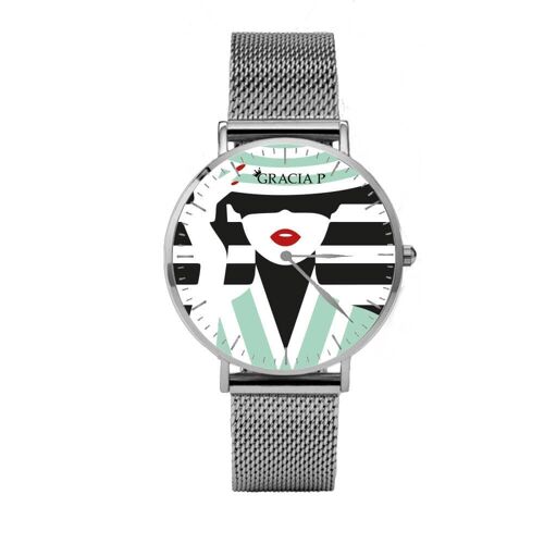 Orologio di Gracia P - Watch - Lady Green Light Silver