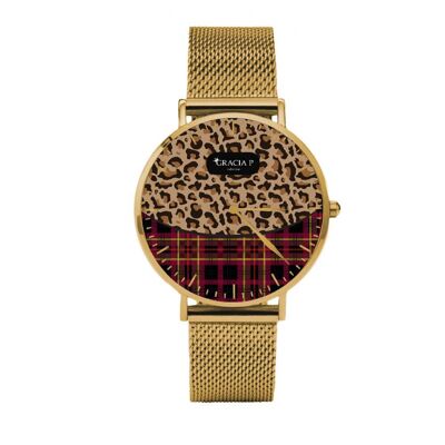 Reloj Gracia P - Reloj - Leopardo Escocés Dorado