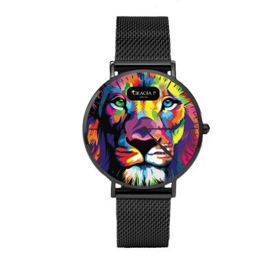 Gracia P - Reloj - Reloj Lion fantasy Dark Silver