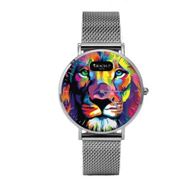 Gracia P - Reloj - Reloj Lion fantasy Light Silver