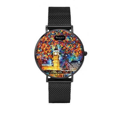 Gracia P - Watch - London colors Dark Silver watch