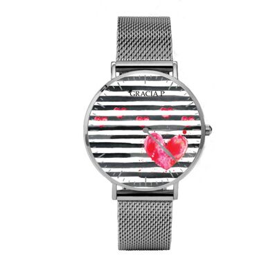 Orologio di Gracia P - Watch - Love stripes
