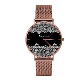 Montre Gracia P - Montre - Dentelle Artistique Or Rose