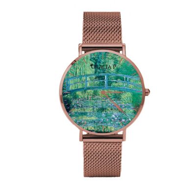 Montre Gracia P - Montre - Nymphéas Or Rose Monet