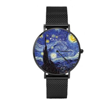 Gracia P - Montre - Nuit étoilée nuit étoilée Dark Silver