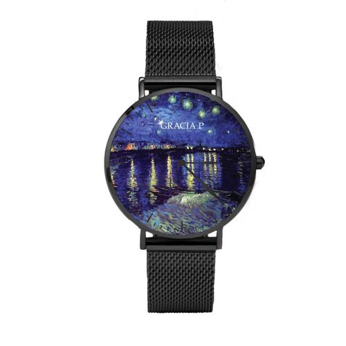 Orologio di Gracia P - Watch - Notte stellata sul Rodano Dark Silver