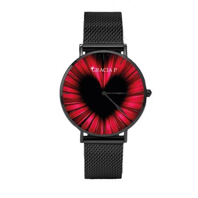 Gracia P - Watch - Perfect love Dark Silver watch
