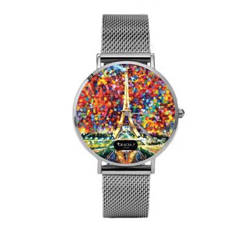 Gracia P - Montre Paris à paris eiffel couleur argent clair 1