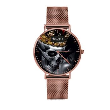 Montre Gracia P - Skull kiss love skulls love skulls Rose Gold