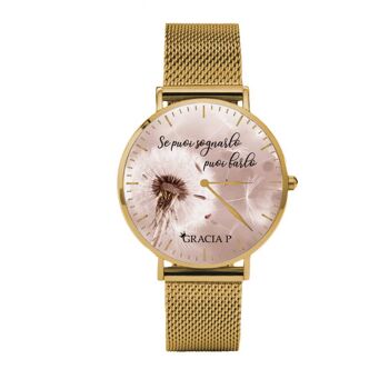 Horloge Gracia P - Pomme de douche Sogno Gold