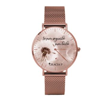 Horloge Gracia P - Pommeau de douche Dream en or rose