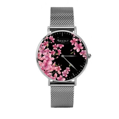 Reloj Gracia P - Sweet Flower Plata Claro
