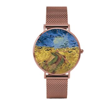 Montre Gracia P - Le Vol des Corbeaux Or Rose