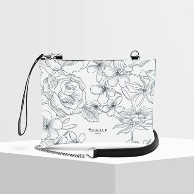 Clutch von Gracia P - Made in Italy - Bianca Flowers