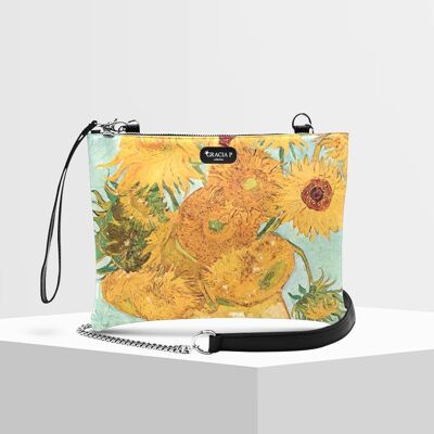 Clutch bag by Gracia P - Made in Italy - Sunflowers sunflowers
