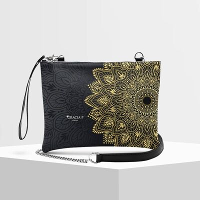 Clutch bag by Gracia P - Made in Italy - Gold mandala