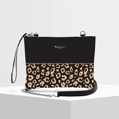 Clutch bag by Gracia P - Made in Italy - Leopard effect