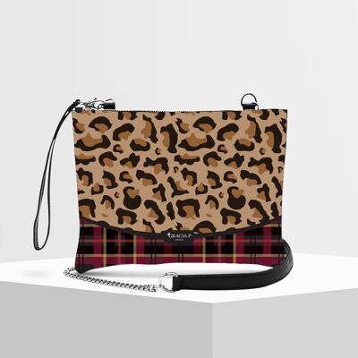 Clutch bag by Gracia P - Made in Italy - Scottish leopard