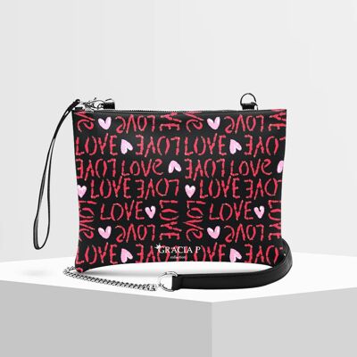 Clutch bag by Gracia P - Made in Italy - Love Pattern