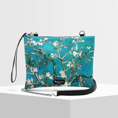 Clutch bag by Gracia P - Made in Italy - Almond blossom