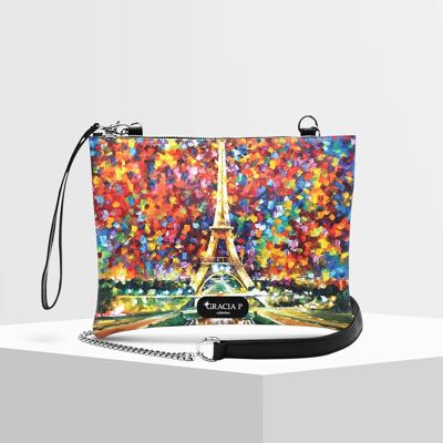 Clutch bag by Gracia P - Made in Italy - Paris Eiffel Paris