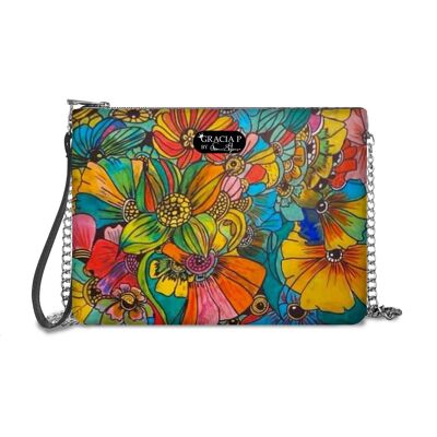 Pochette by Gracia P - Made in Italy - A flowery meadow