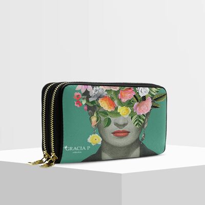 ANGY Double wallet by Gracia P - Wallet - Frida flowers