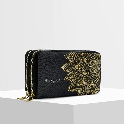 ANGY Double Wallet by Gracia P - Wallet - Gold mandala